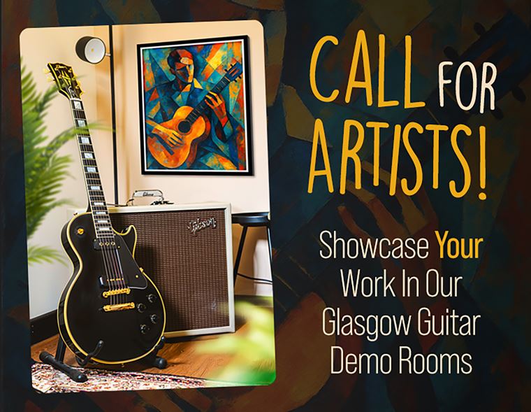 Call for Artists: Showcase Your Work in Our Glasgow Guitar Demo Rooms!